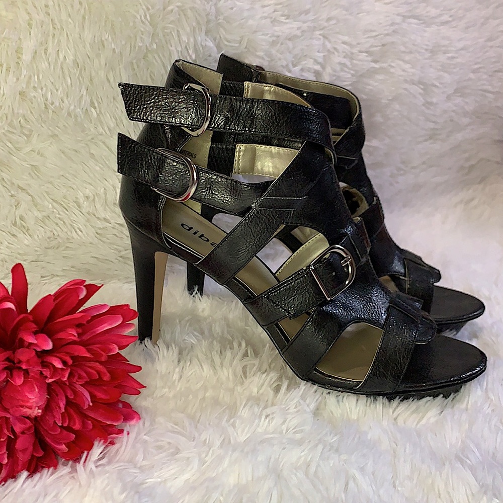 Diba Gray strapped high heels